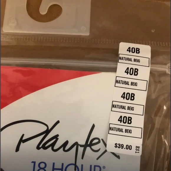 2 Playtex 18 Hour Ultimate Shoulder Comfort Bra Size 40B Natural Beige Wirefree - Picture 4 of 5